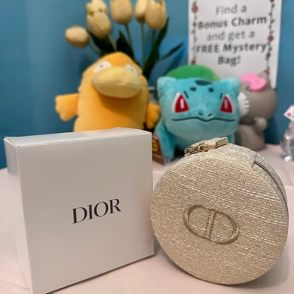 Dior Gold Round Coin Purse - Picture 1 of 5